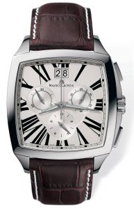 maurice lacroix chronograph stainless steel watch